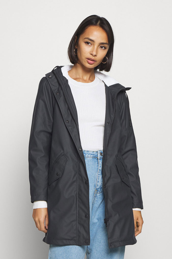 Woman wearing Rainydays Jackie B2 jacket